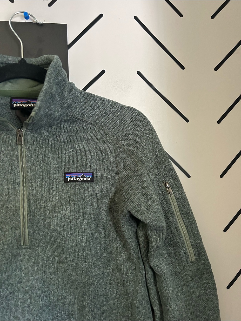 Patagonia women’s better sweater 1/4 zip green